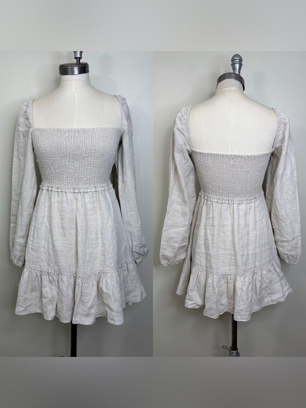 100% ORGANIC LINEN WILFRED TEMPEST DRESS MINI SIZE SMALL ERCU